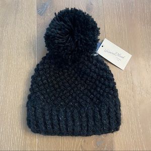 NWT black knit beanie
